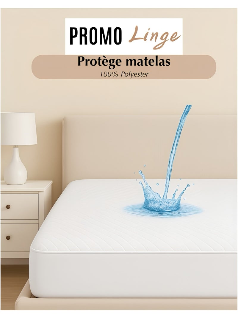 Protector de colchón de polypropylène promo linge Blanco - Kiabi
