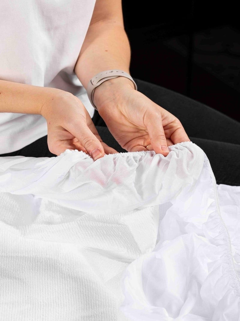Protector de colchón de polypropylène promo linge Blanco - Kiabi