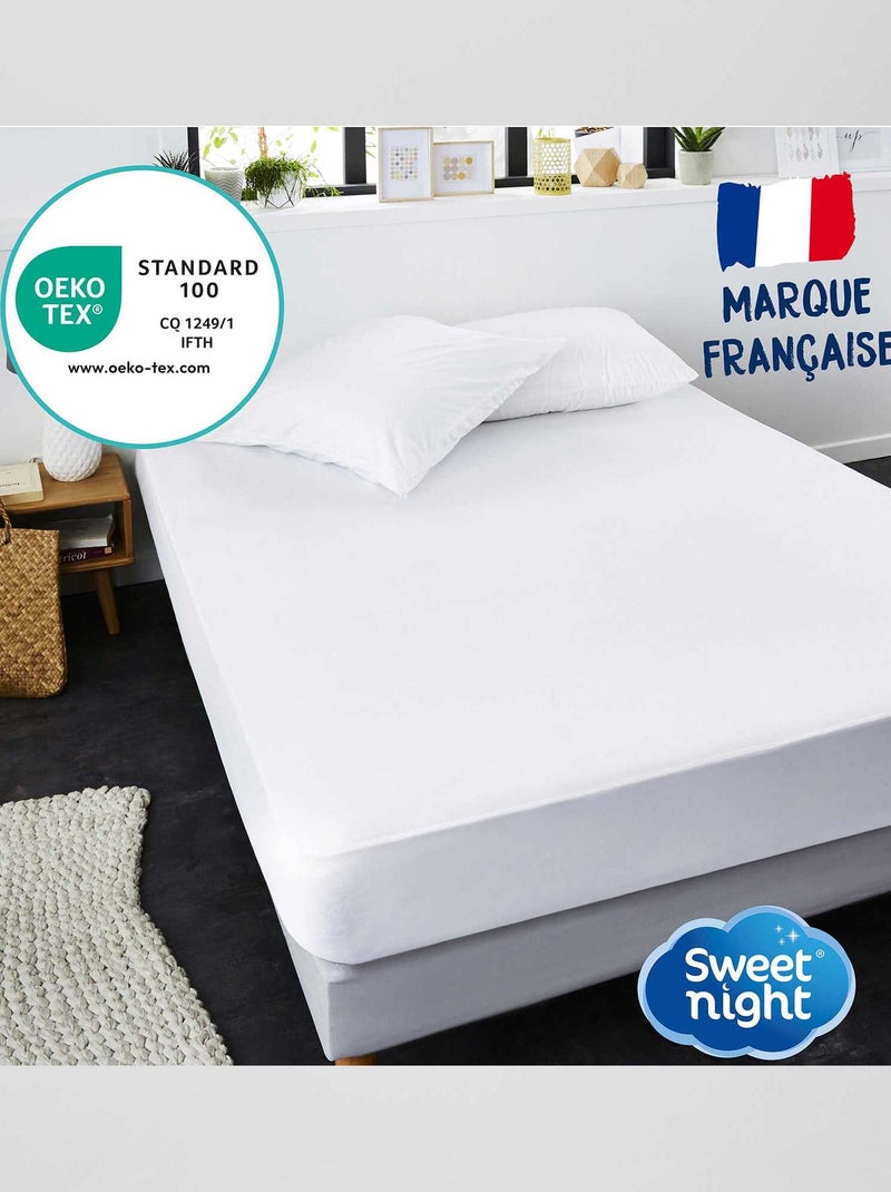 Protector de colchón impermeable blanco - Kiabi