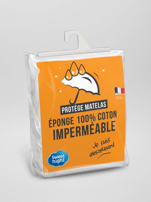 Protector de colchón impermeable de rizo - Kiabi