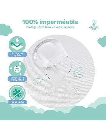 Protector de colchón impermeable para bebé 70 x 140 | SUPERBE BEBE