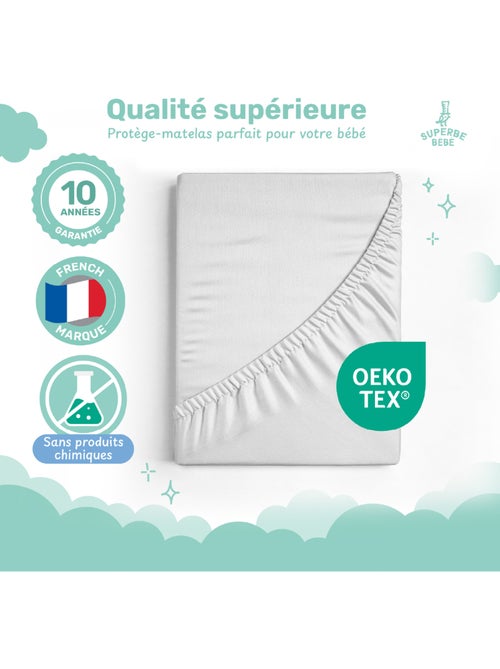 Protector de colchón impermeable para bebé 70 x 140 | SUPERBE BEBE - Kiabi
