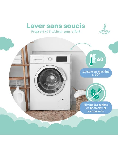 Protector de colchón impermeable para bebé 70 x 140 | SUPERBE BEBE - Kiabi