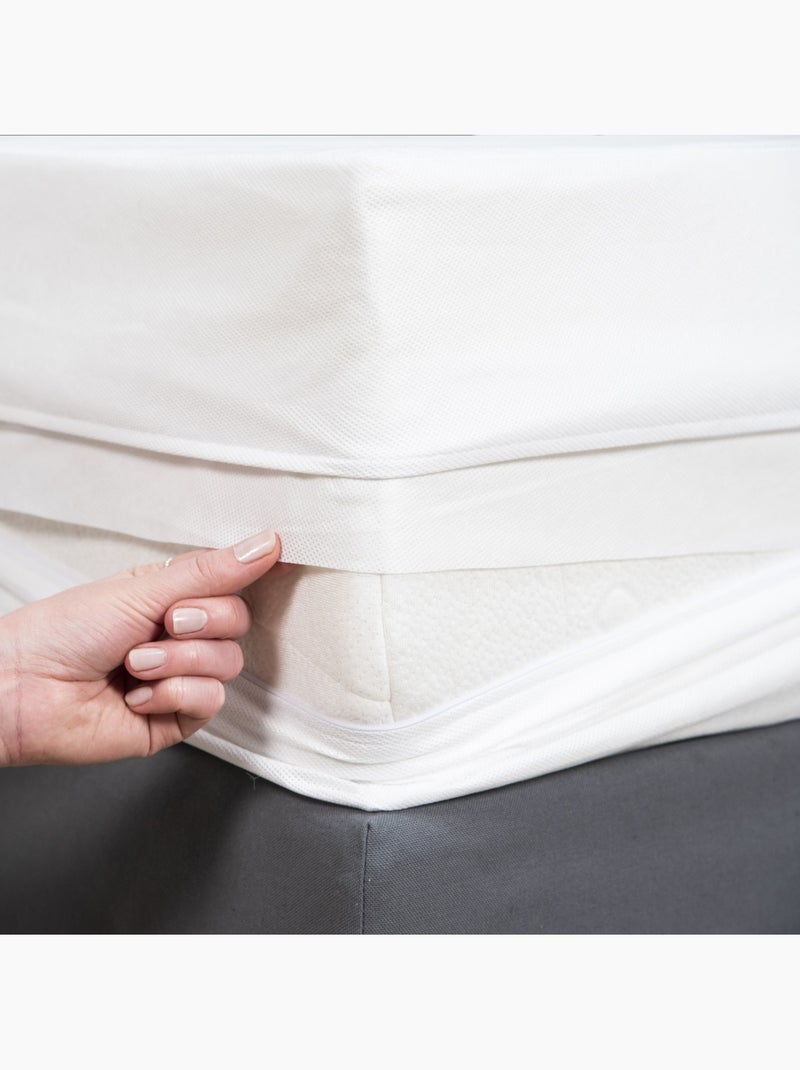 Protector de colchón integral antichinches REVISSIMO falda 27 cm  – Future Home Blanco - Kiabi