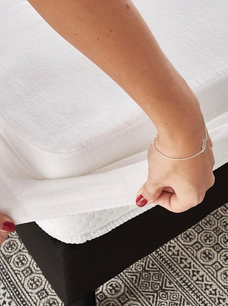 Protector de colchón REVISSIMO antiácaros impermeable de algodón – Future Home Blanco - Kiabi