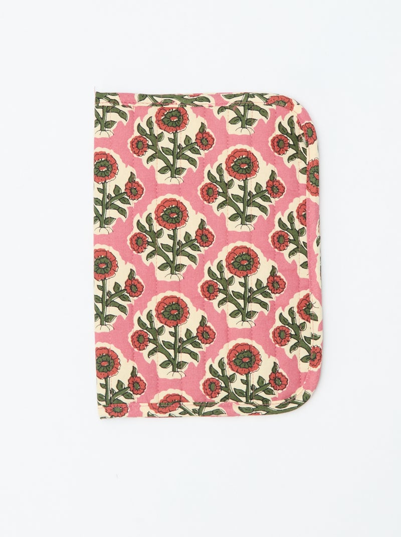 Protector de cuaderno acolchado - Kiabi Home Rosa - Kiabi