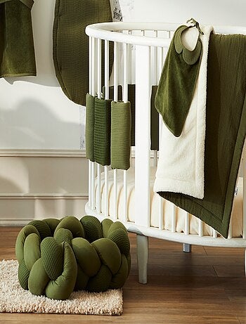 Protector de cuna bebé algodón/poliéster