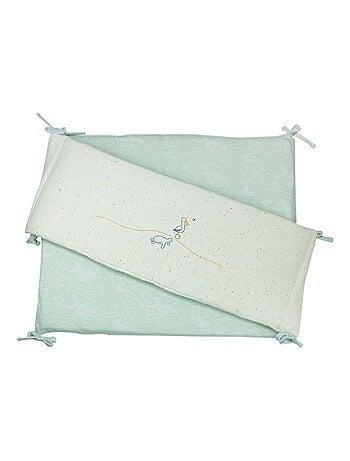 Protector de cuna bebé reversible