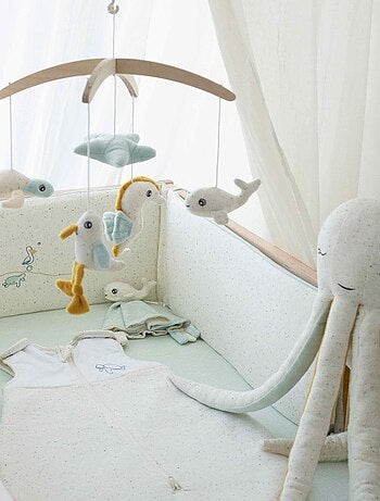 Protector de cuna bebé reversible