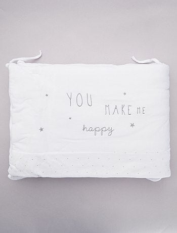 Protector de cuna de terciopelo 'conejo' - Kiabi