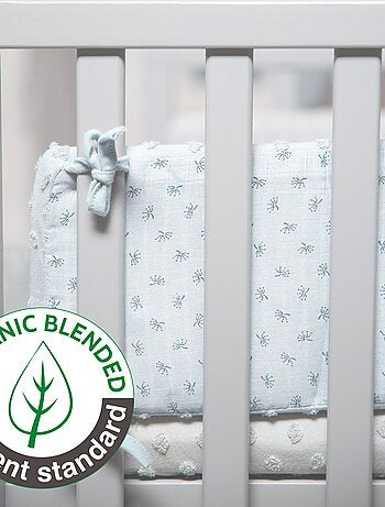 Protector de cuna en algodón orgánico con lunares en relieve - ROBA 'lil planet'