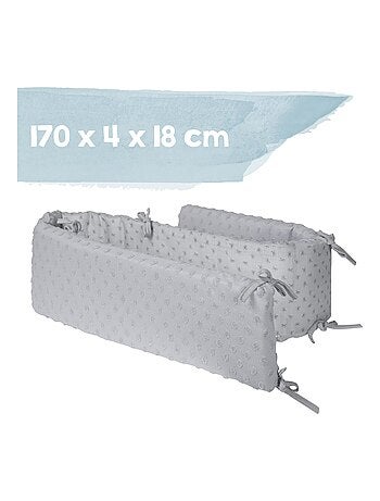 Protector de cuna en algodón orgánico con lunares en relieve - ROBA 'lil planet'