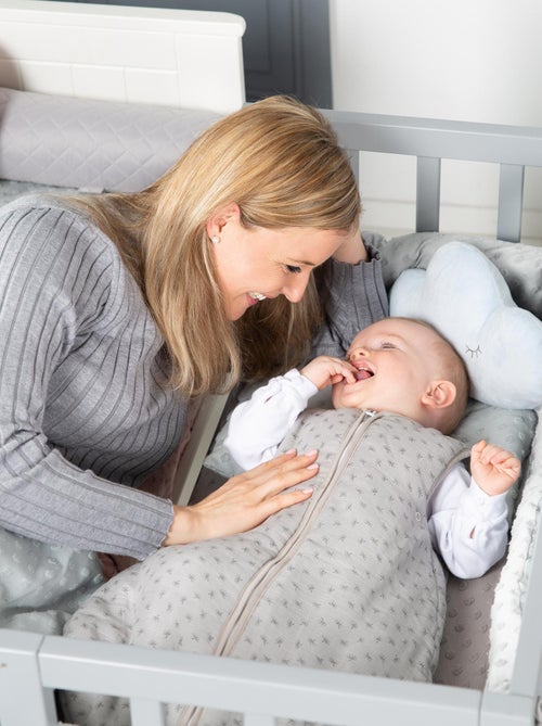 Protector de cuna en algodón orgánico con lunares en relieve - ROBA 'lil planet' - Kiabi