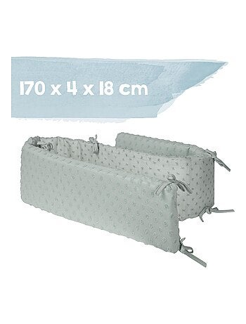 Protector de cuna en algodón orgánico con lunares en relieve - ROBA 'lil planet'