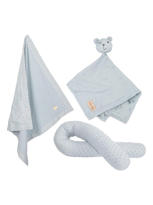 Protector de cuna + manta y peluche en algodón orgánico 'Roba lil planet' - Kiabi