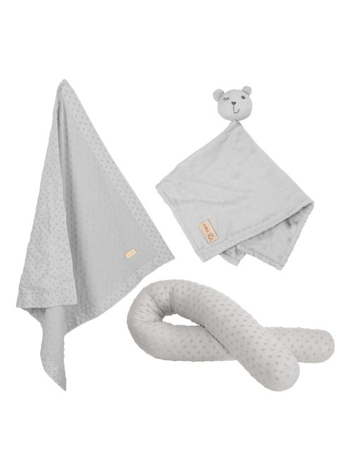 Protector de cuna + manta y peluche en algodón orgánico 'Roba lil planet' - Kiabi