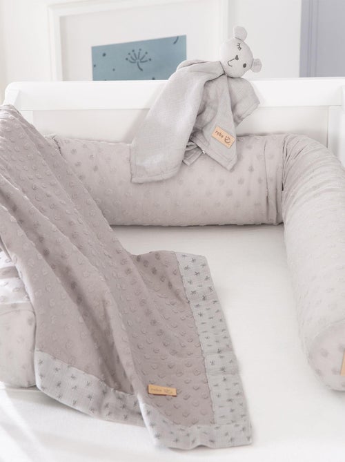 Protector de cuna + manta y peluche en algodón orgánico 'Roba lil planet' - Kiabi