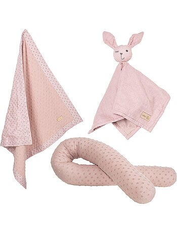 Protector de cuna + manta y peluche en algodón orgánico 'Roba lil planet'