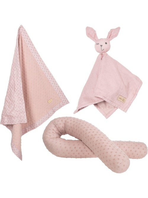 Protector de cuna + manta y peluche en algodón orgánico 'Roba lil planet' - Kiabi