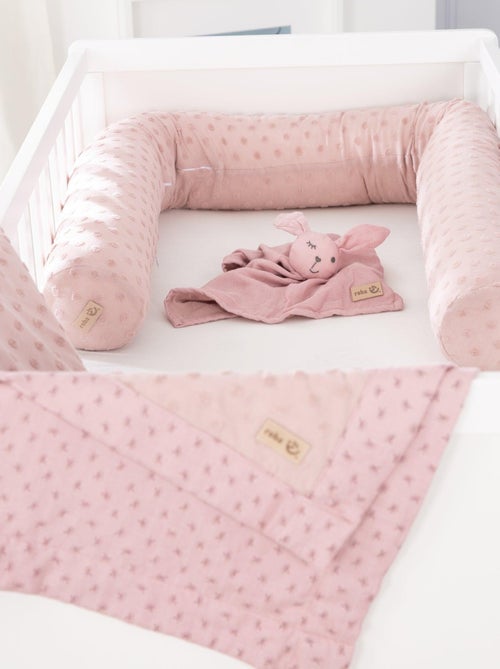Protector de cuna + manta y peluche en algodón orgánico 'Roba lil planet' - Kiabi