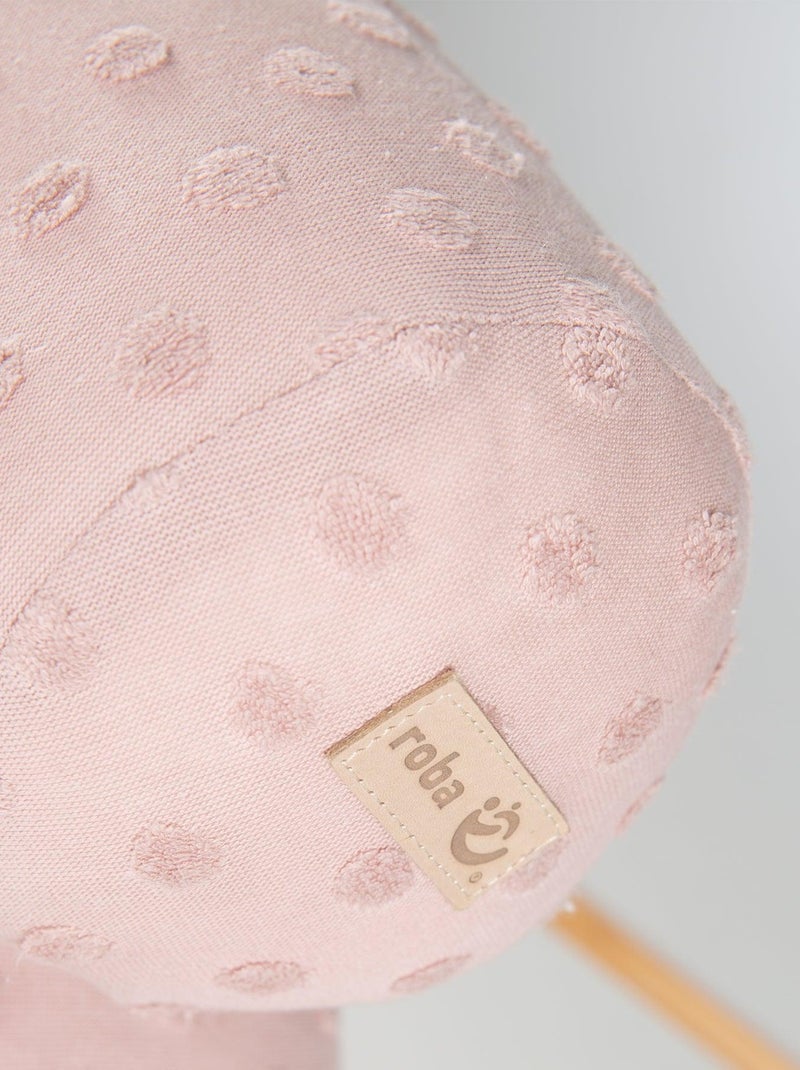 Protector de cuna + manta y peluche en algodón orgánico 'Roba lil planet' Rosa pastel - Kiabi