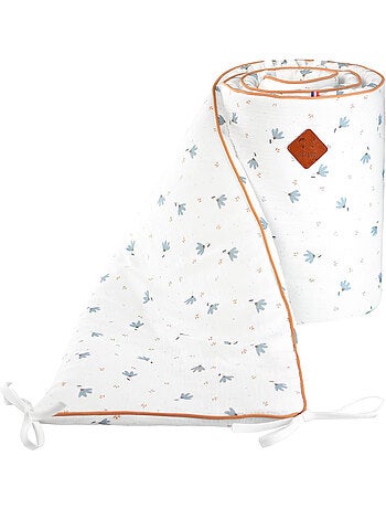 Protector de cuna reversible bebé muselina de algodón | sevira kids