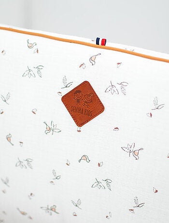 Protector de cuna reversible bebé muselina de algodón | SEVIRA KIDS