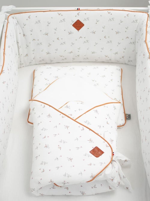 Protector de cuna reversible bebé muselina de algodón | SEVIRA KIDS - Kiabi
