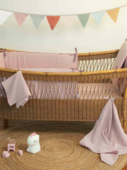 Protector de cuna reversible bebé muselina de algodón | SEVIRA KIDS - Kiabi