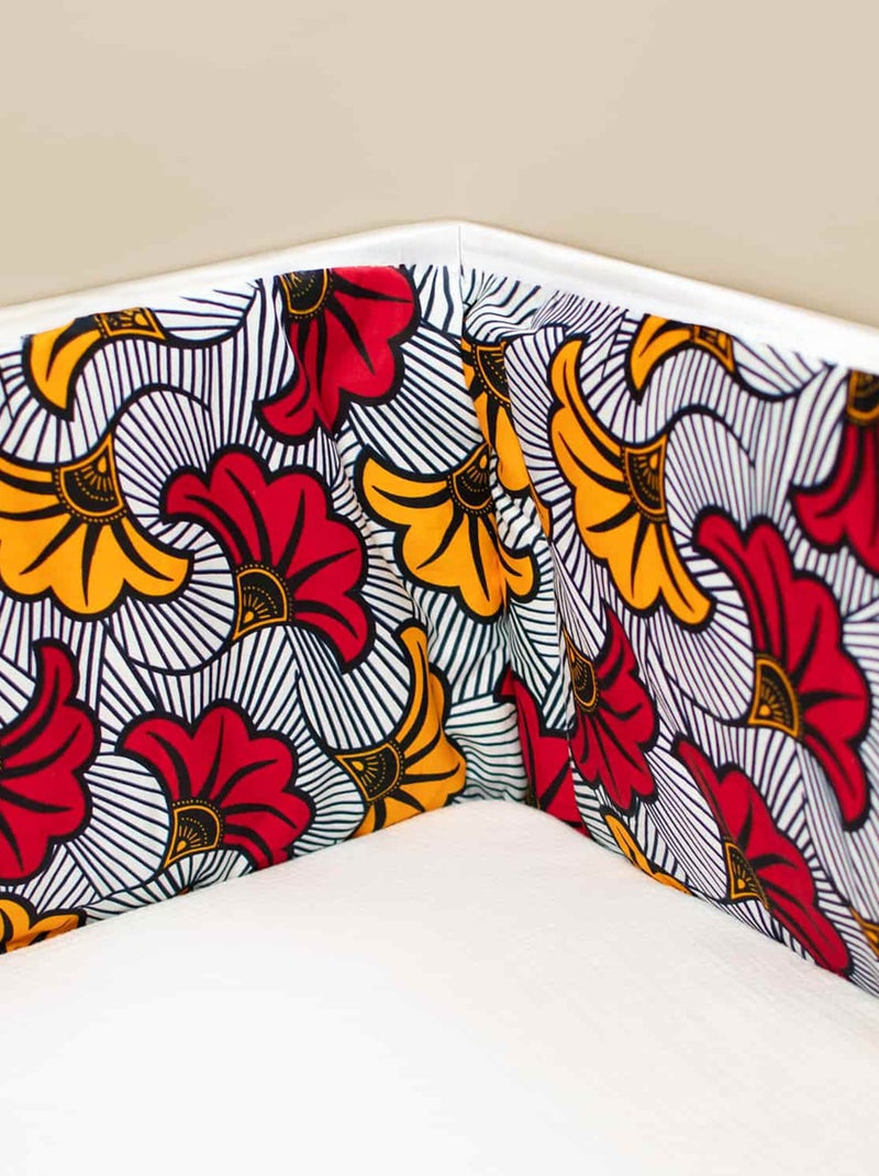 Protector de cuna reversible bebé muselina de algodón | SEVIRA KIDS Rojo - Kiabi