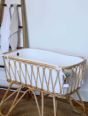 Protector de cuna reversible bebé muselina de algodón | SEVIRA KIDS