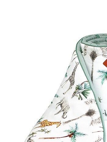 Protector de cuna reversible bebé muselina de algodón | SEVIRA KIDS