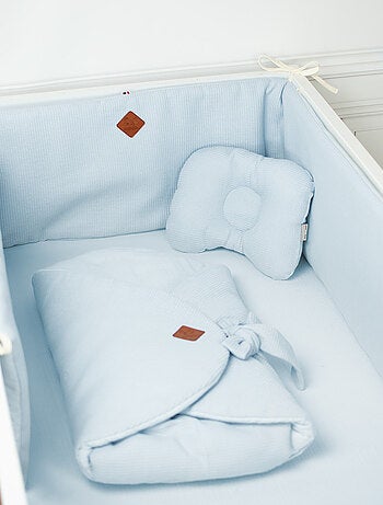 Protector de cuna reversible para bebé nido de abeja | SEVIRA KIDS