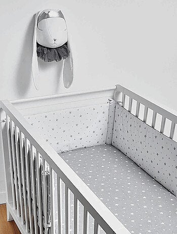 Protector de cuna reversible para bebé nido de abeja | SEVIRA KIDS