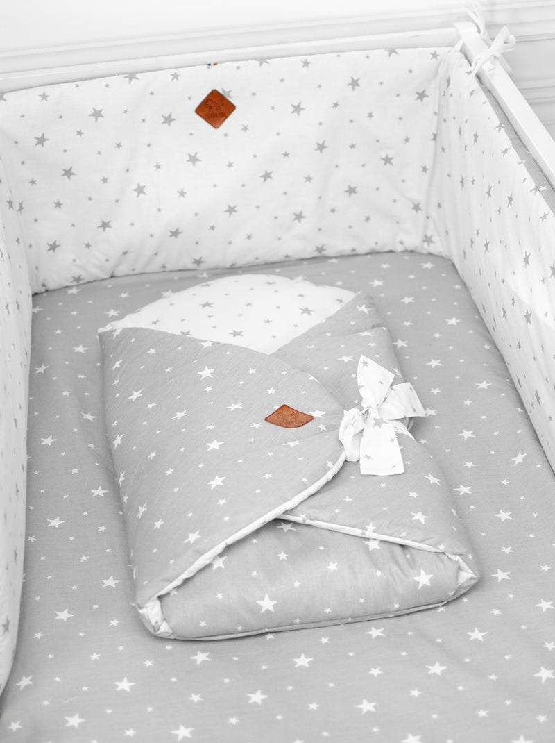 Protector de cuna reversible para bebé nido de abeja | SEVIRA KIDS Gris - Kiabi