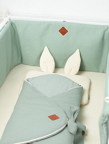 Protector de cuna reversible para bebé nido de abeja | SEVIRA KIDS