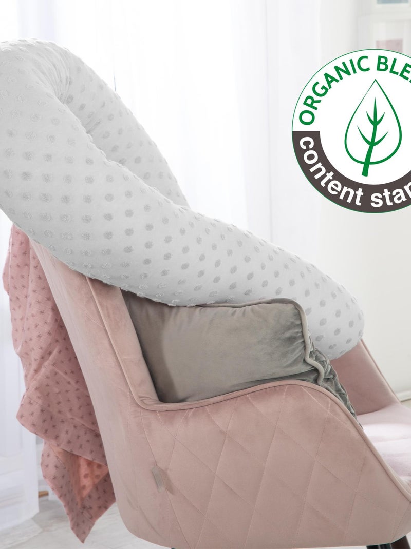 Protector de cuna tipo cojín en algodón orgánico Oeko-Tex® 'Roba lil planet' Gris - Kiabi