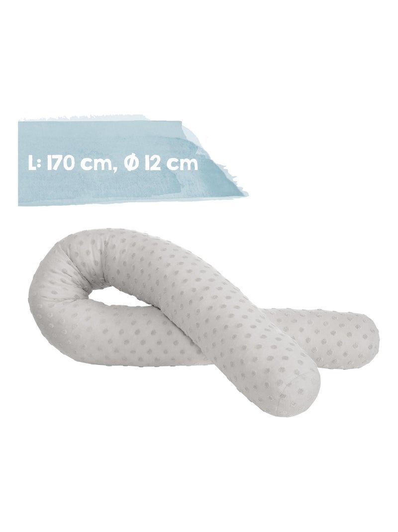 Protector de cuna tipo cojín en algodón orgánico Oeko-Tex® 'Roba lil planet' Gris - Kiabi