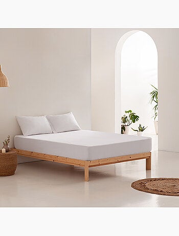 Protector de rizo impermeable para cuna, 100% algodón, ajustable - Gamusi.
