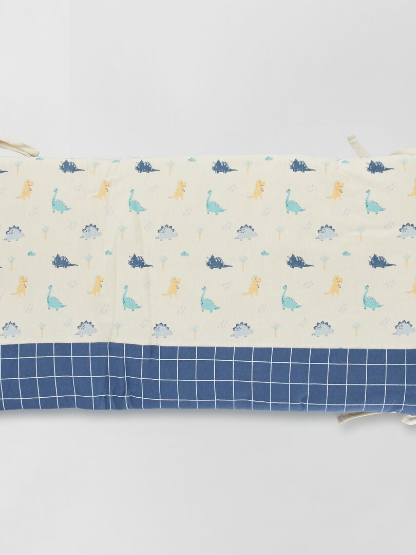 Protector lateral de cuna estampado AZUL - Kiabi