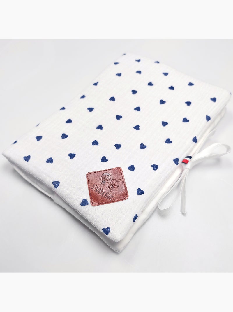 Protector para cartilla de salud de bebé de algodón | SEVIRA KIDS Azul - Kiabi