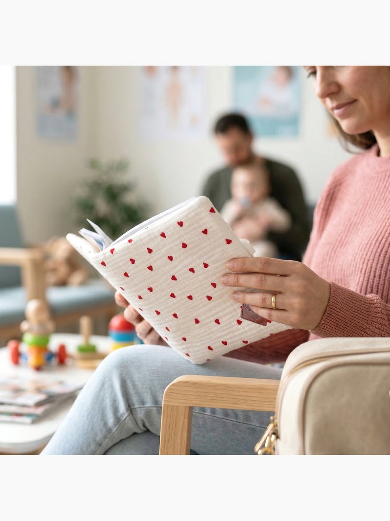 Protector para cartilla de salud de bebé de algodón | SEVIRA KIDS Rojo - Kiabi