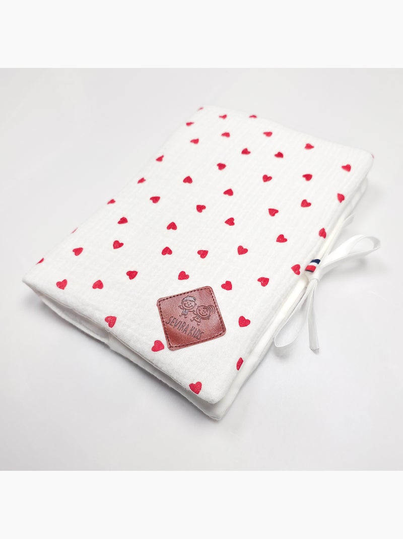 Protector para cartilla de salud de bebé de algodón | SEVIRA KIDS Rojo - Kiabi