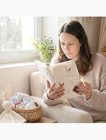 Protector para cartilla de salud del bebé en algodón | SEVIRA KIDS