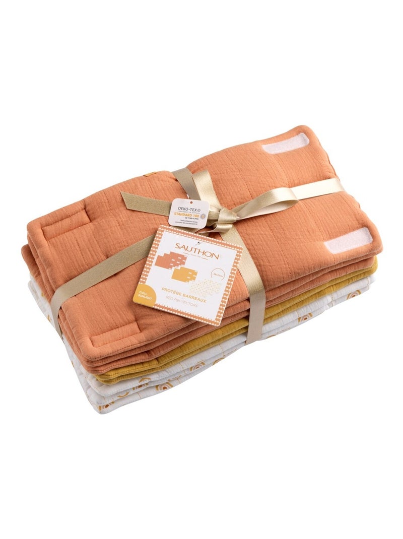 Protectores de barandilla de cama 38x21 cm en algodón - SAUTHON Amarillo mostaza - Kiabi