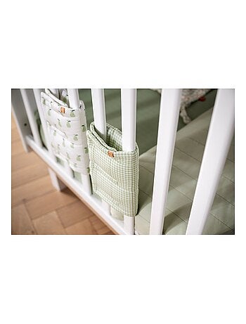 Protectores de riel de cama de algodón verde - SAUTHON