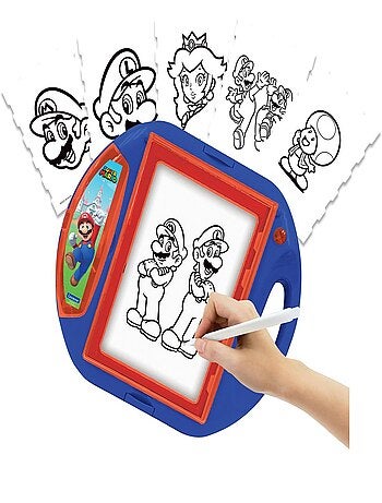 Proyector de dibujo Super Mario con plantillas y sellos