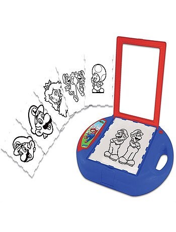 Proyector de dibujo Super Mario con plantillas y sellos