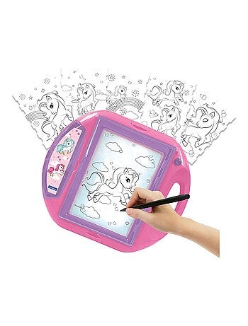 Proyector de dibujo Unicornio con plantillas y sellos