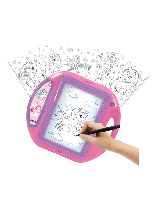 Proyector de dibujo Unicornio con plantillas y sellos - Kiabi